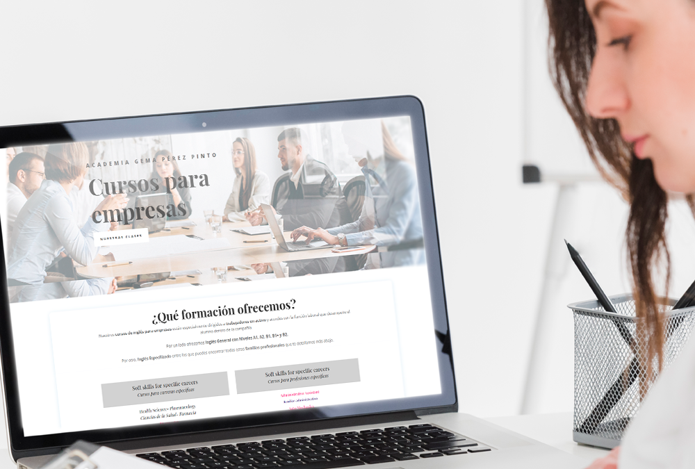 Diseño de Página Web Academia de inglés